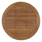 Modway Marina Outdoor Patio Teak Round Coffee Table - Natural | Outdoor Tables | Modishstore-4