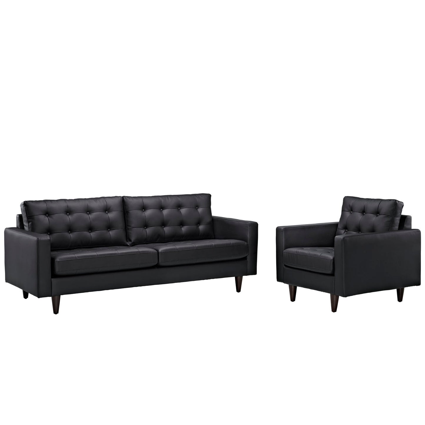 Modway Empress Sofa and Armchair - Set of 2 - EEI-1311 | Sofa Set | Modishstore - 2