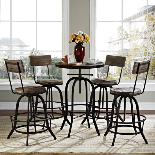 Gather 5 Piece Dining Set By Modway - EEI-1608 | Dining Sets | Modishstore