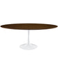 Modway Lippa 78" Oval Wood Dining Table in Walnut | Dining Tables | Modishstore-3