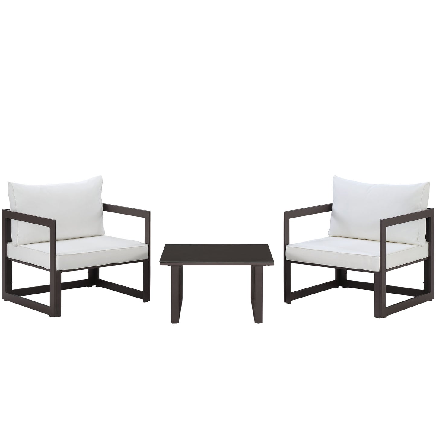 Modway Fortuna 3 Piece Outdoor Patio Sectional Sofa Set - EEI-1722 | Outdoor Sofas, Loveseats & Sectionals | Modishstore - 2