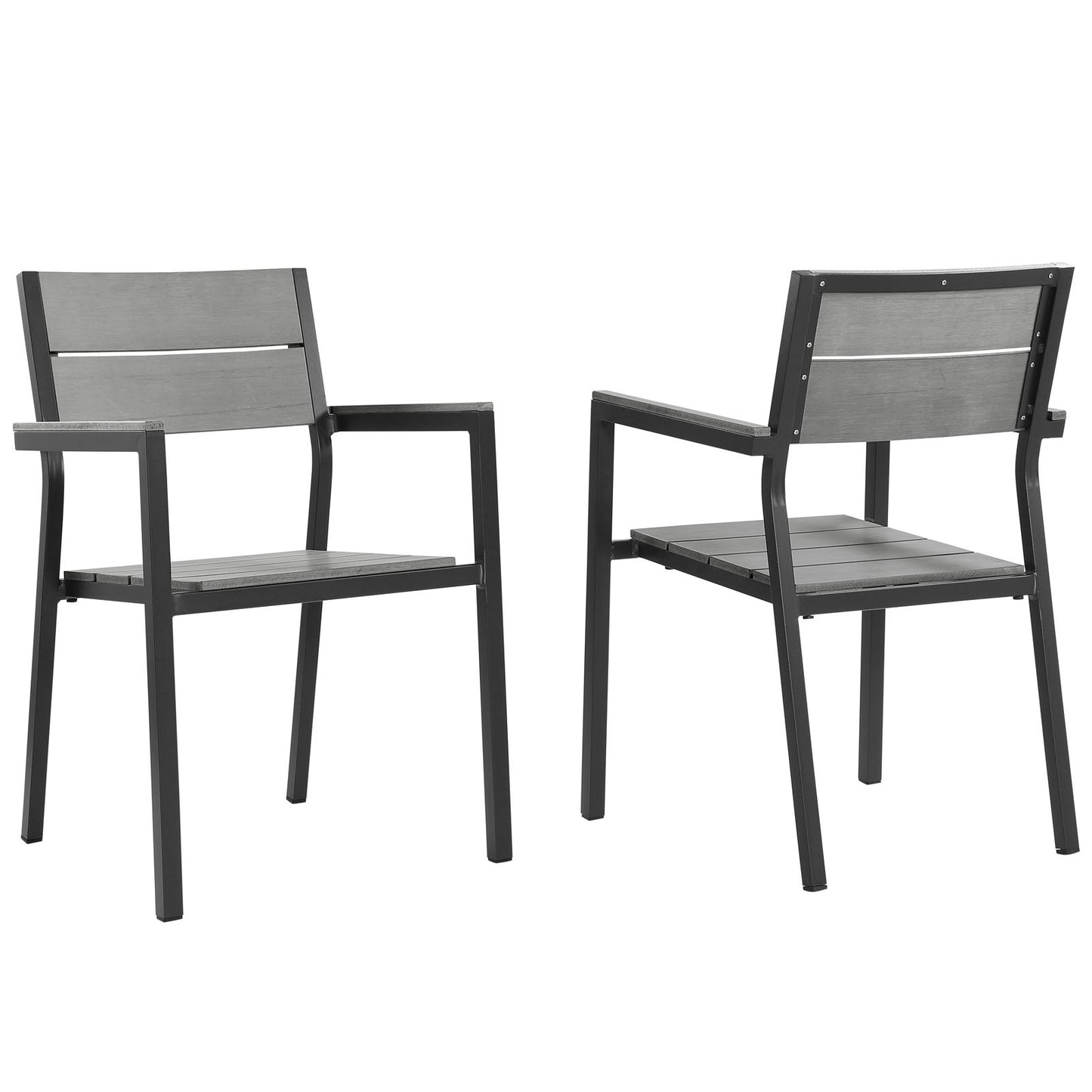 Modway Maine Dining Armchair Outdoor Patio - Set of 2 - EEI-1739 | Outdoor Chairs | Modishstore - 2