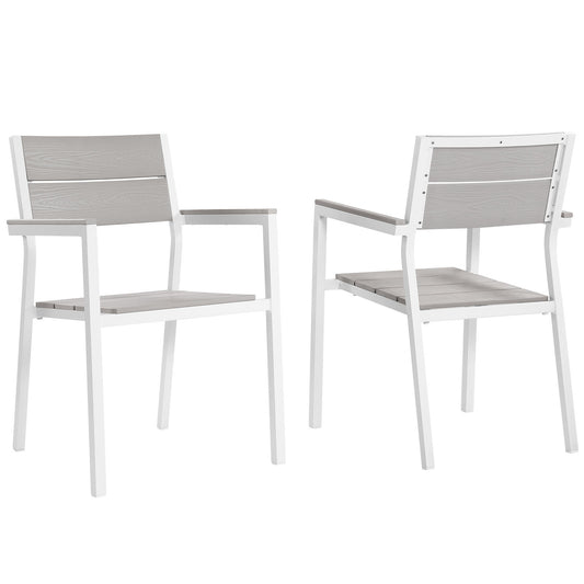 Modway Maine Dining Armchair Outdoor Patio - Set of 2 | Outdoor Chairs | Modishstore-9