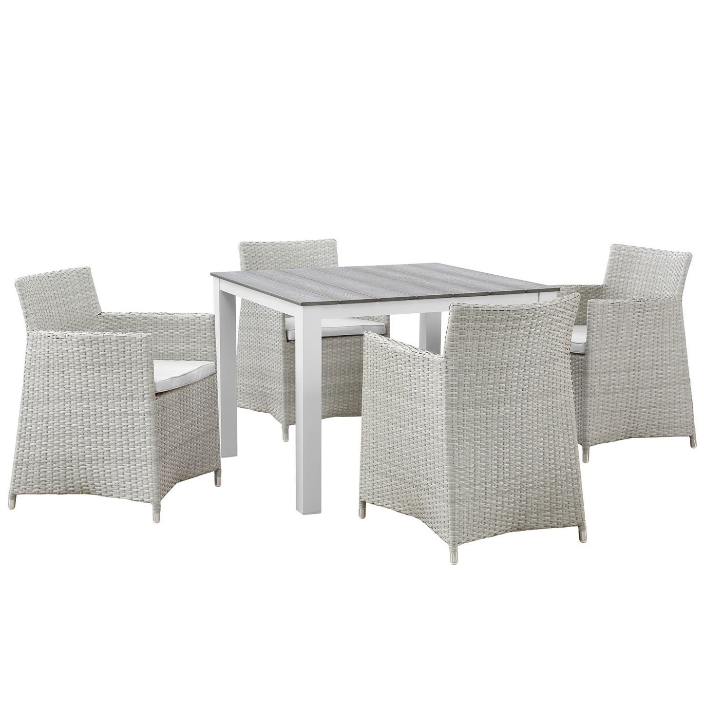 Modway Junction 5 Piece Outdoor Patio Dining Set - EEI-1744 - EEI-1744 | Outdoor Dining Sets | Modishstore - 1