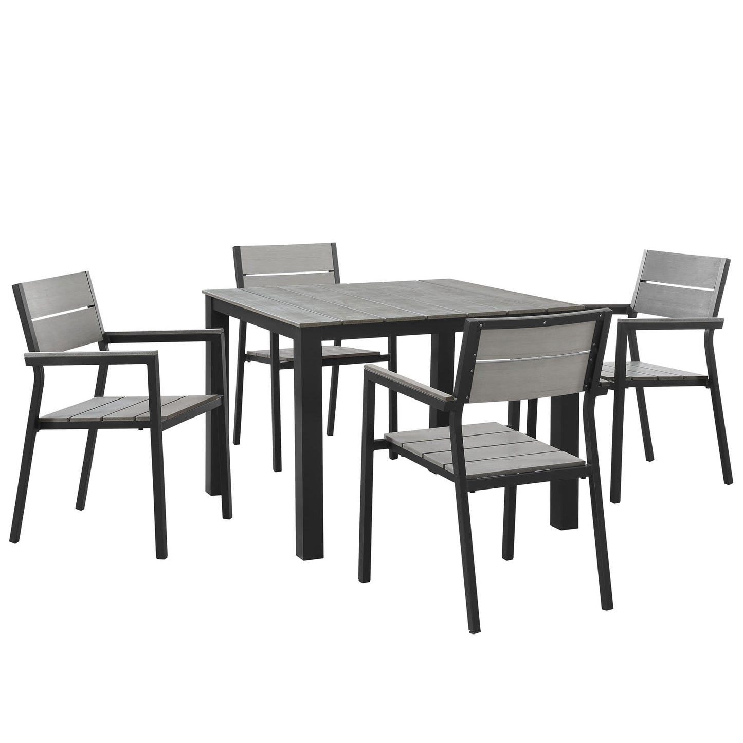 Modway Maine 5 Piece Outdoor Patio Dining Set - EEI-1745 - EEI-1745 | Outdoor Dining Sets | Modishstore - 2