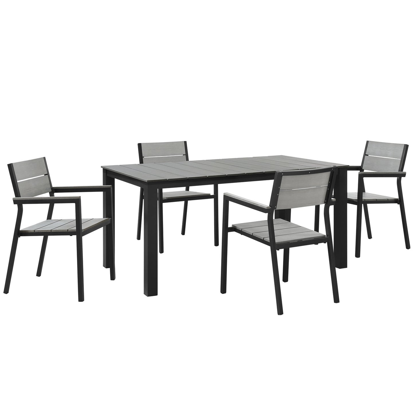 Modway Maine 5 Piece Outdoor Patio Dining Set - EEI-1747 - EEI-1747 | Outdoor Dining Sets | Modishstore - 2