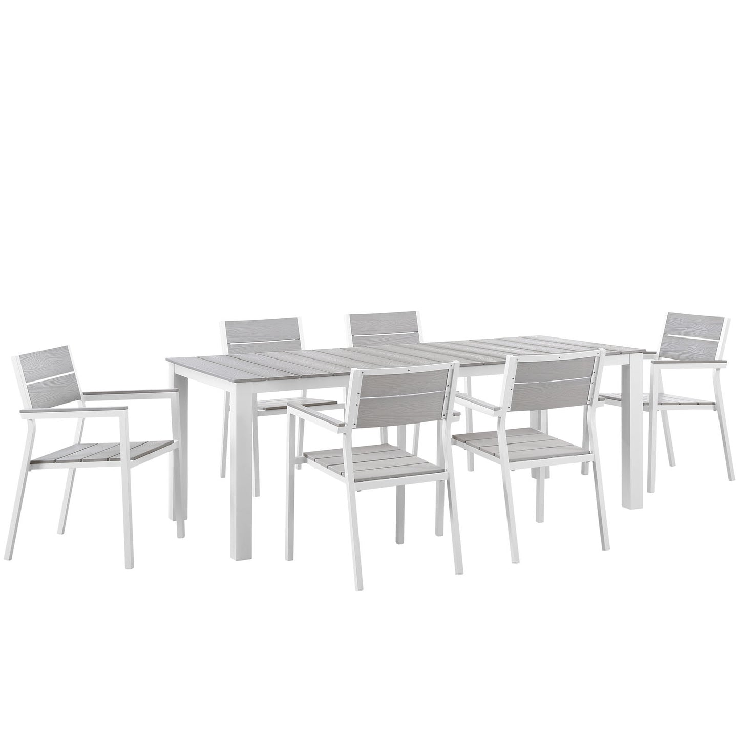Modway Maine 7 Piece Outdoor Patio Dining Set - EEI-1751 - EEI-1751 | Outdoor Dining Sets | Modishstore - 1
