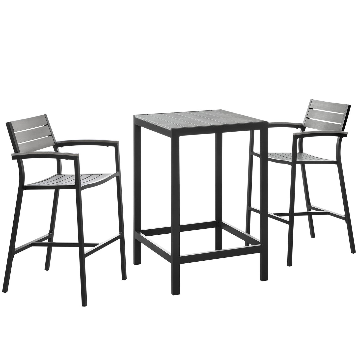 Modway Maine 3 Piece Outdoor Patio Dining Set - EEI-1754 - EEI-1754 | Outdoor Dining Sets | Modishstore - 2