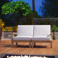 Modway EEI-1822 Marina 2 Piece Outdoor Patio Teak Sofa Set - Natural White | Outdoor Sofas, Loveseats & Sectionals | Modishstore-13