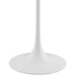 Modway Lippa 28" Artificial Marble Bar Table in White | Bar Table | Modishstore-3