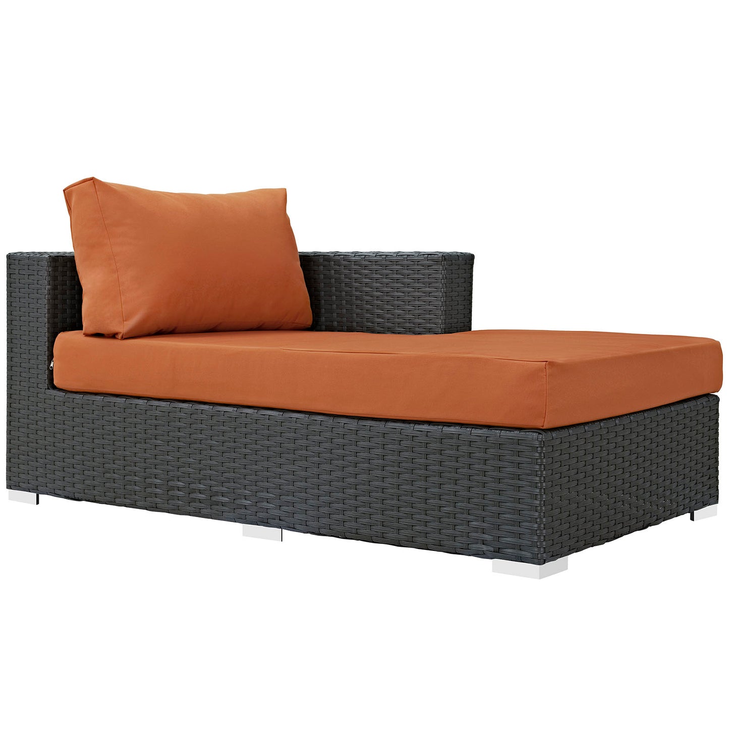 Sojourn Outdoor Patio Fabric Sunbrella® Right Arm Chaise By Modway - EEI-1859 | Outdoor Chaise Lounges | Modishstore - 1