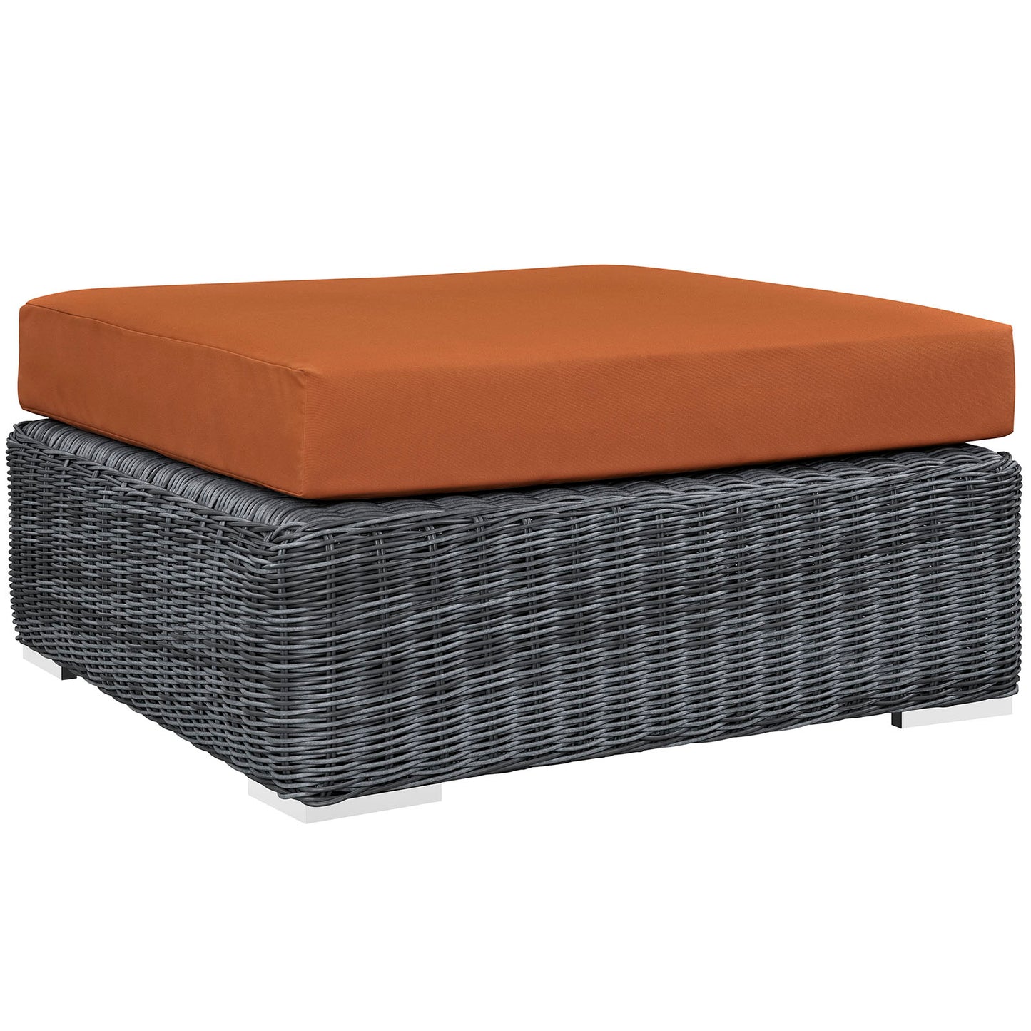 Modway Summon Outdoor Patio Square Ottoman - EEI-1875 | Outdoor Ottomans | Modishstore - 1