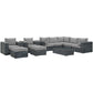 Modway Summon 10 Piece Outdoor Patio Sectional Set | Outdoor Sofas, Loveseats & Sectionals | Modishstore-21