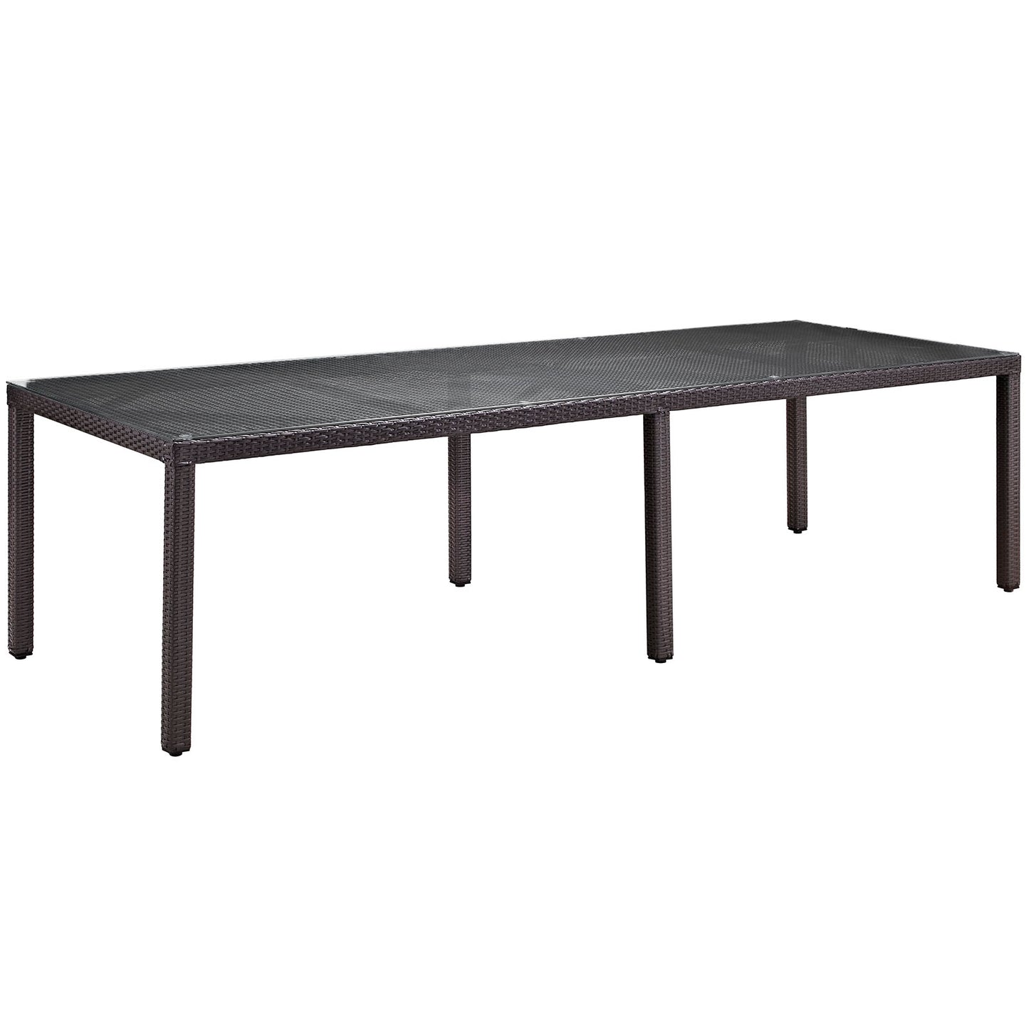 Modway Convene 114" Outdoor Patio Dining Table - Espresso - EEI-1921 | Outdoor Tables | Modishstore - 1