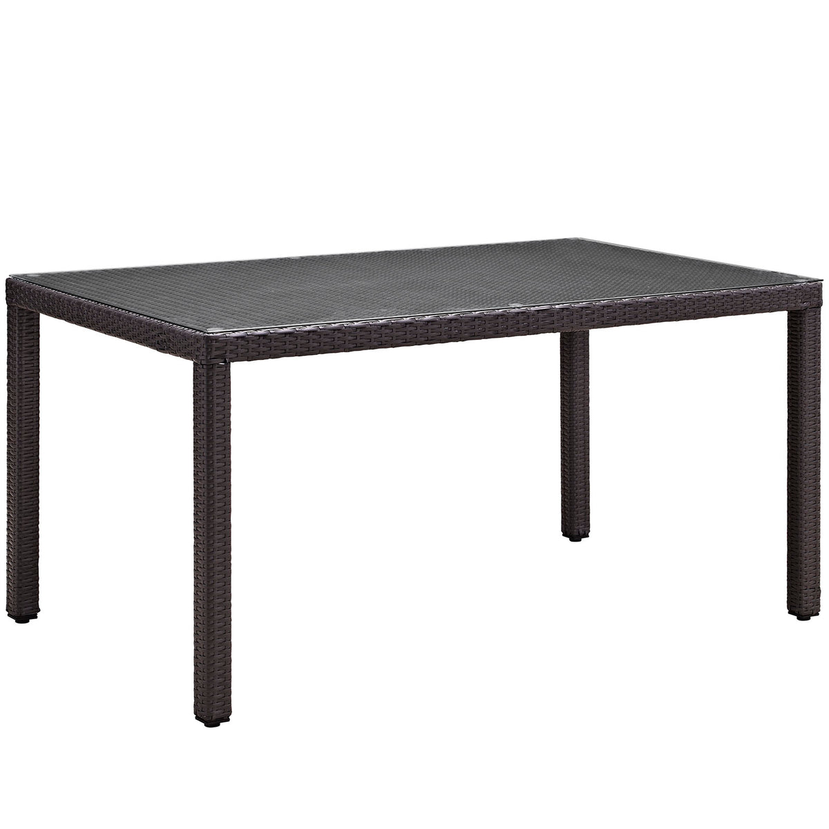 Modway Convene 59" Outdoor Patio Dining Table - Espresso - EEI-1923 | Outdoor Tables | Modishstore - 2