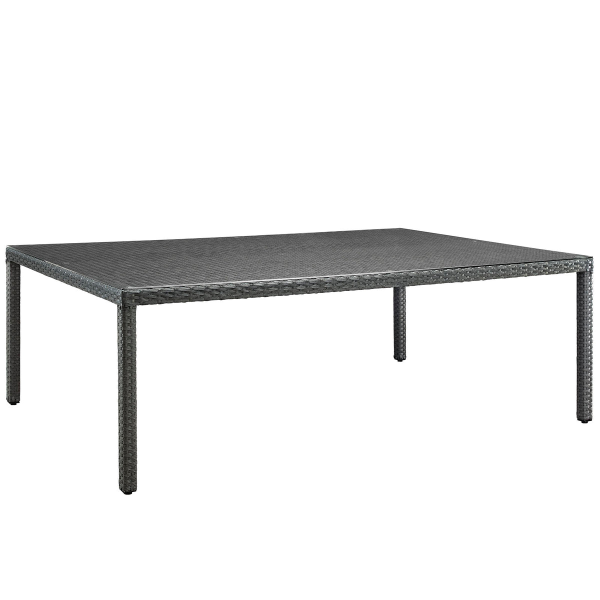 Modway Sojourn 90" Outdoor Patio Dining Table - Chocolate - EEI-1933 | Outdoor Tables | Modishstore - 2