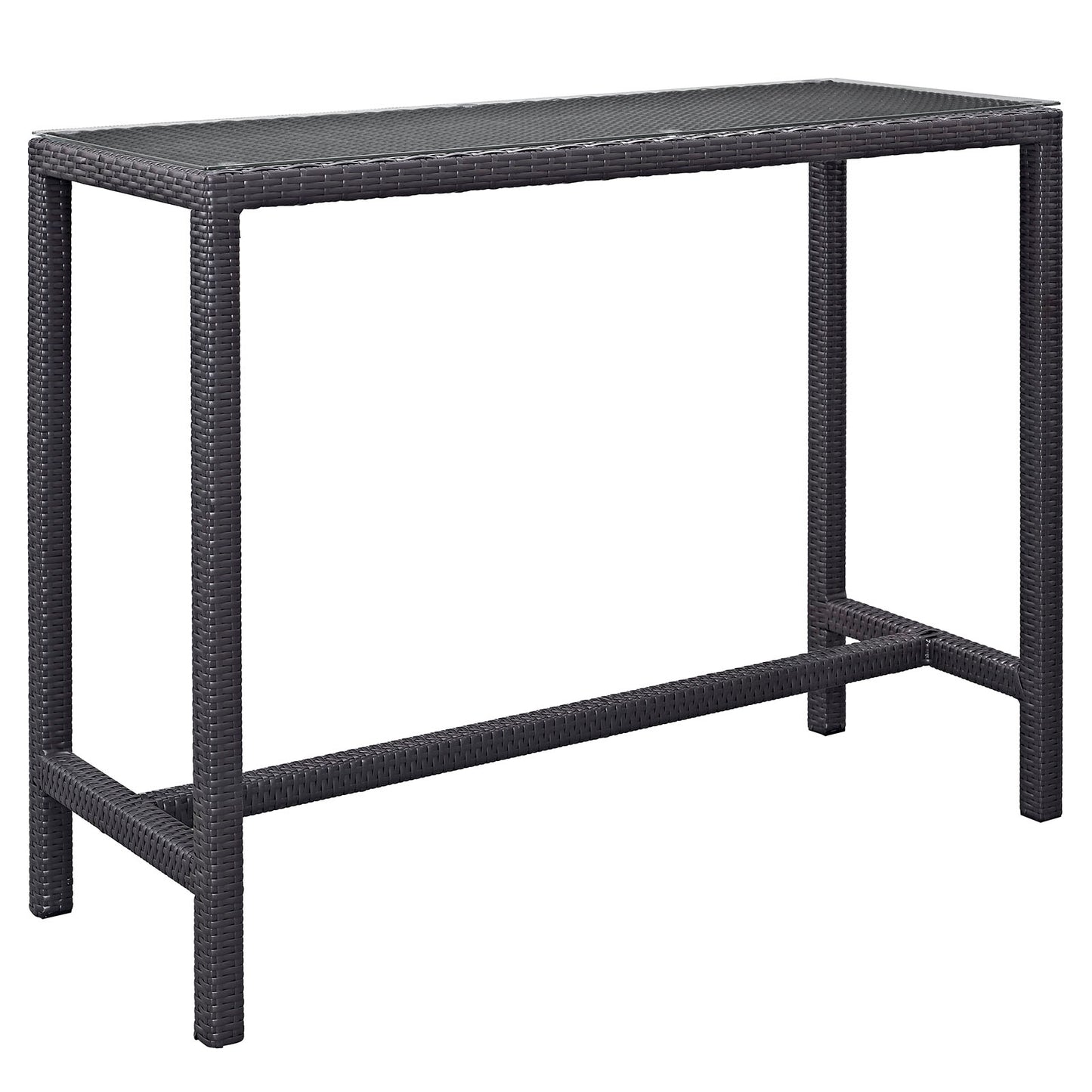 Modway Convene Large Outdoor Patio Bar Table - Espresso - EEI-1954 | Outdoor Tables | Modishstore - 1