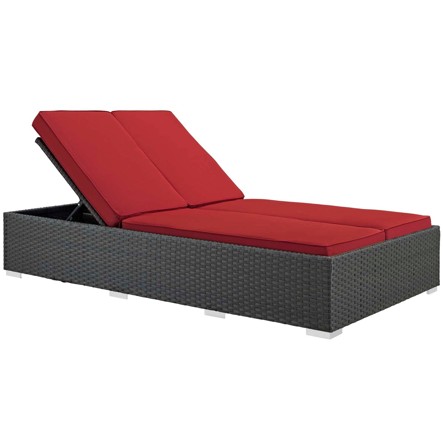 Modway Sojourn Outdoor Patio Double Chaise - EEI-1983 | Outdoor Recliners & Lounge Chairs | Modishstore - 5