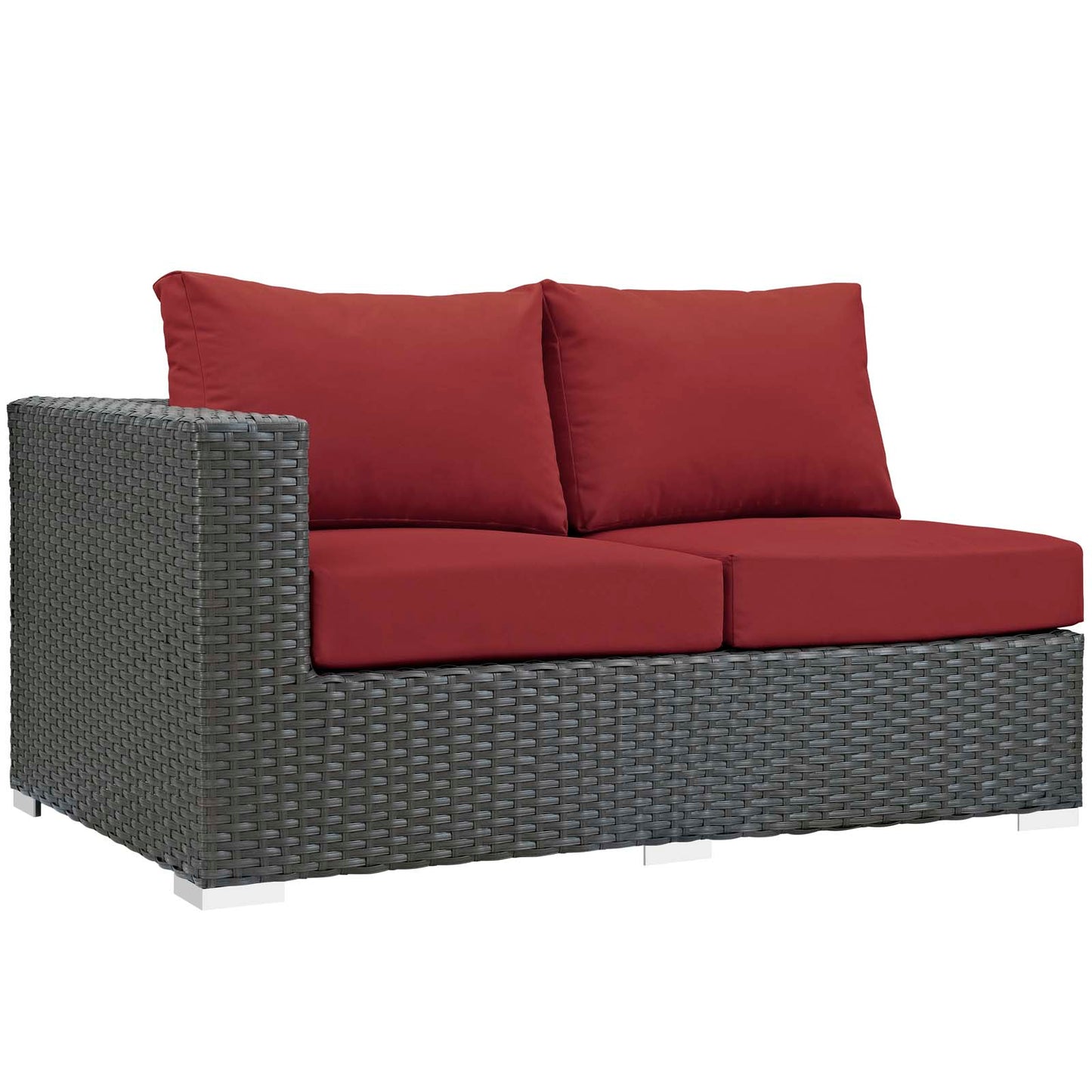 Sojourn 7 Piece Outdoor Patio Sunbrella® Sectional Set By Modway - EEI-2013 | Outdoor Sofas, Loveseats & Sectionals | Modishstore - 7