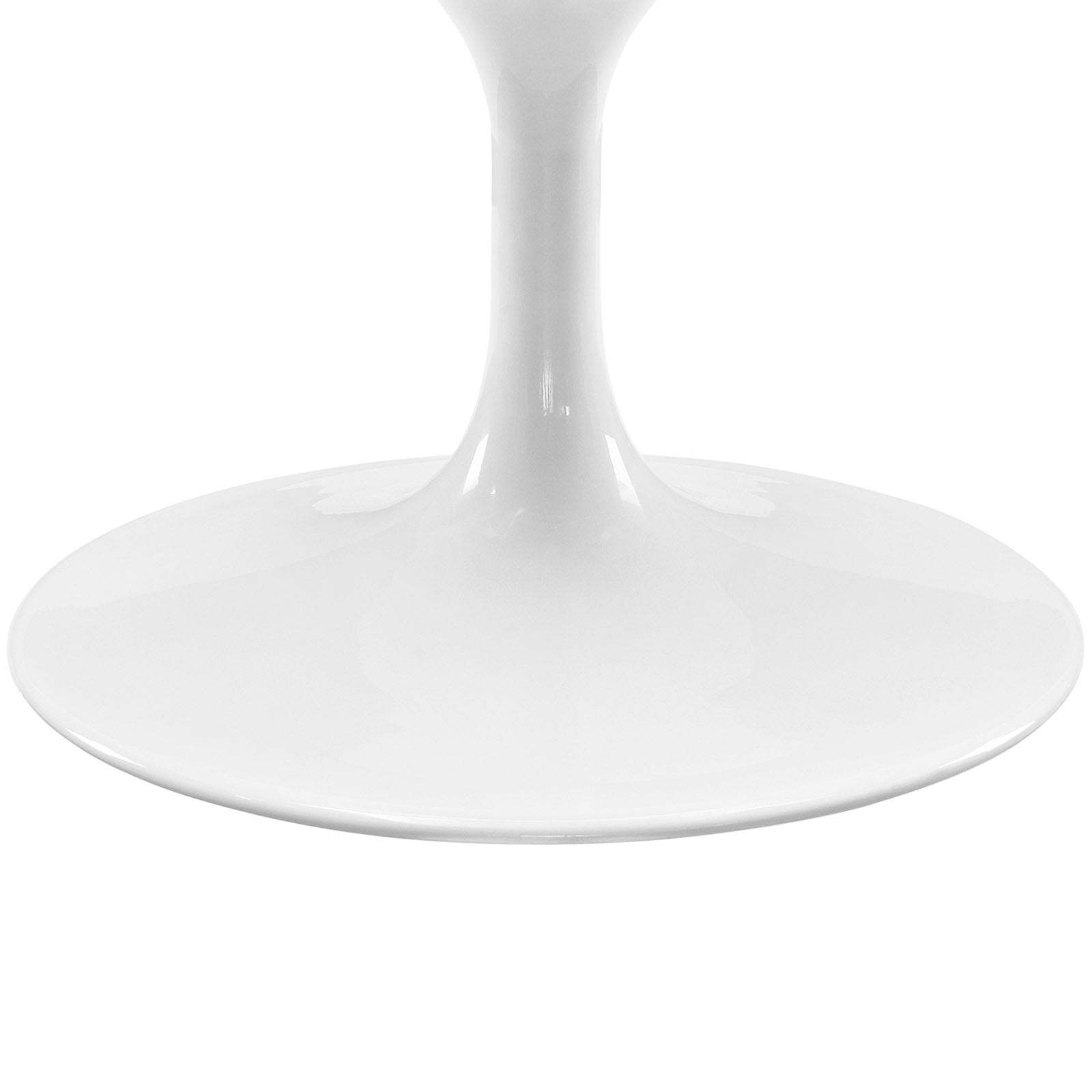 Modway Lippa 48" Oval-Shaped Wood Top Coffee Table in White | Coffee Tables | Modishstore-4