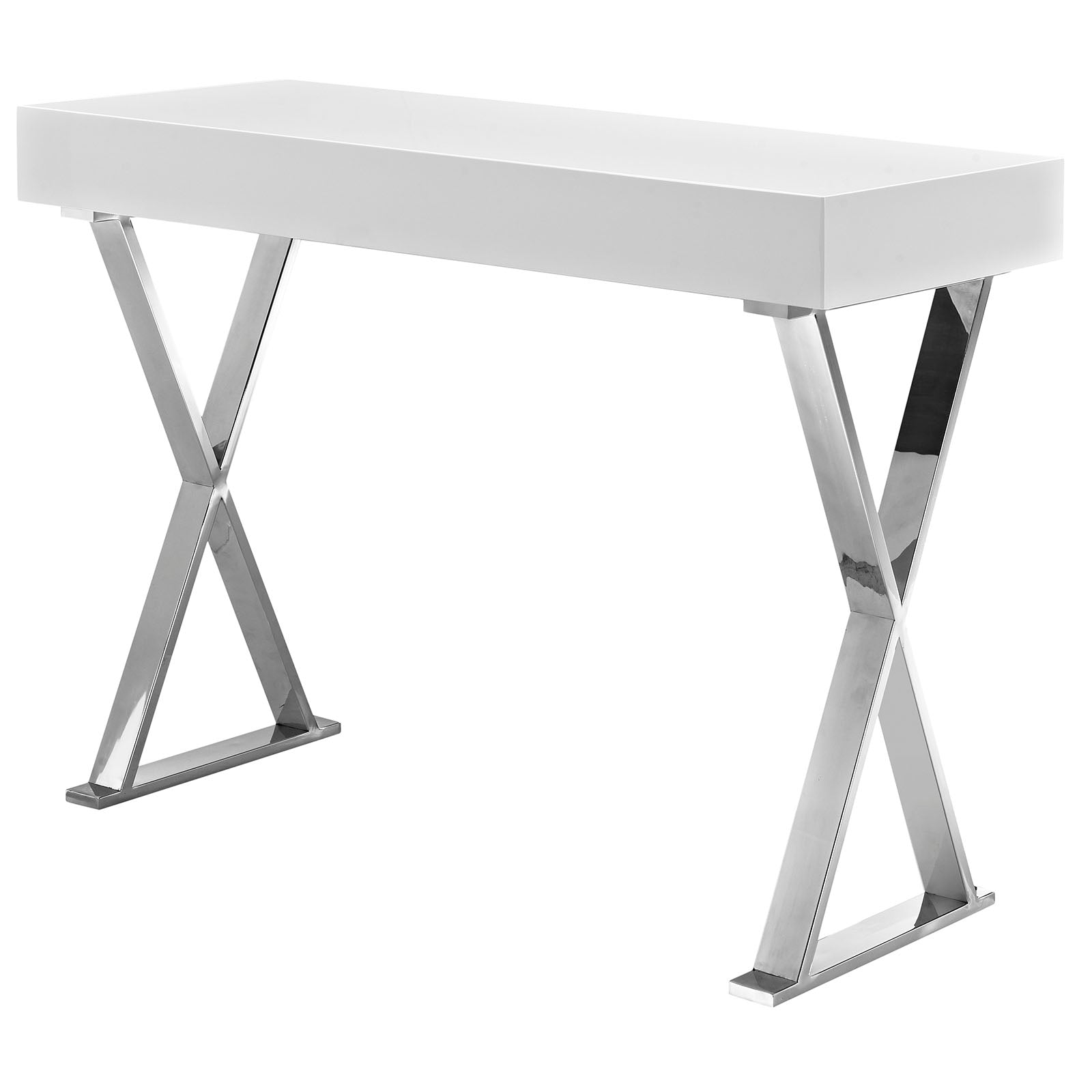 Modway's Sector Console Table White With Non-Marking Foot Pads | Console Tables | Modishstore-2