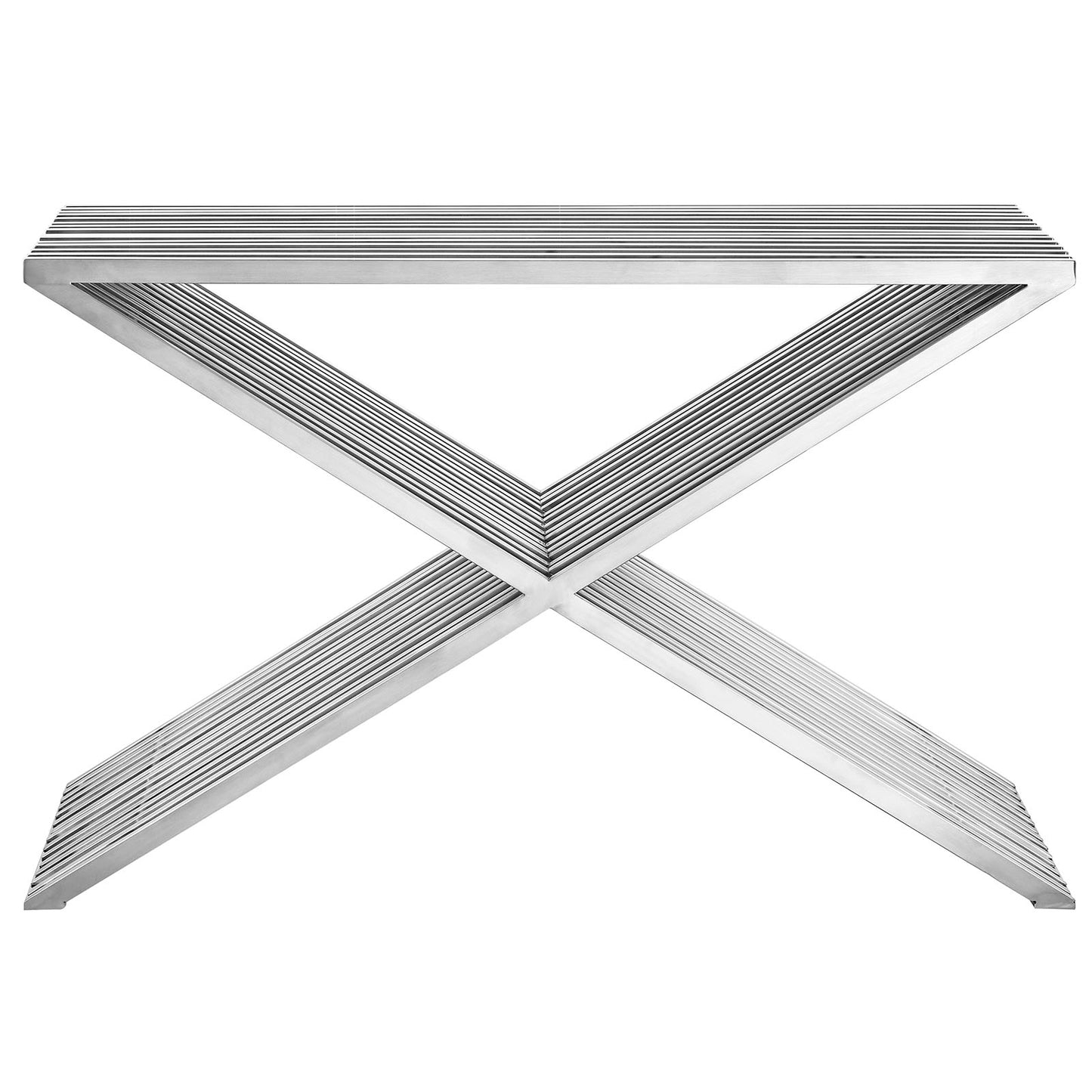 Modway Press Console Table - Silver - EEI-2095 | Console Tables | Modishstore - 3