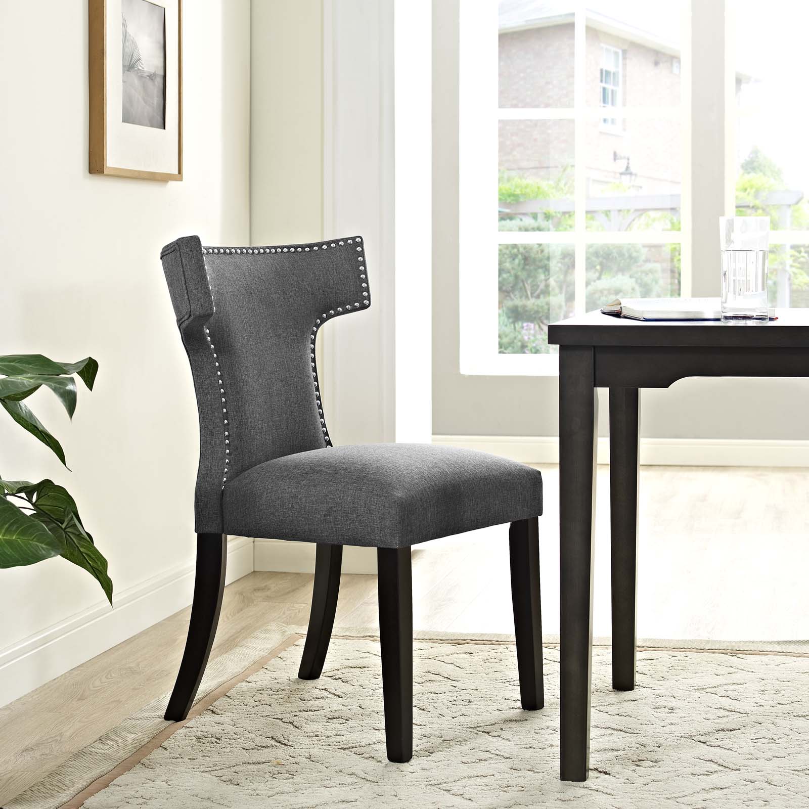 Modway Curve Fabric Dining Chair | Dining Chairs | Modishstore-21