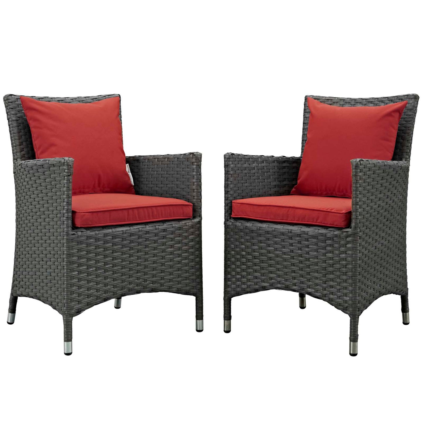 Modway Sojourn 2 Piece Outdoor Patio Sunbrella Dining Set - EEI-2242 | Outdoor Chairs | Modishstore - 9