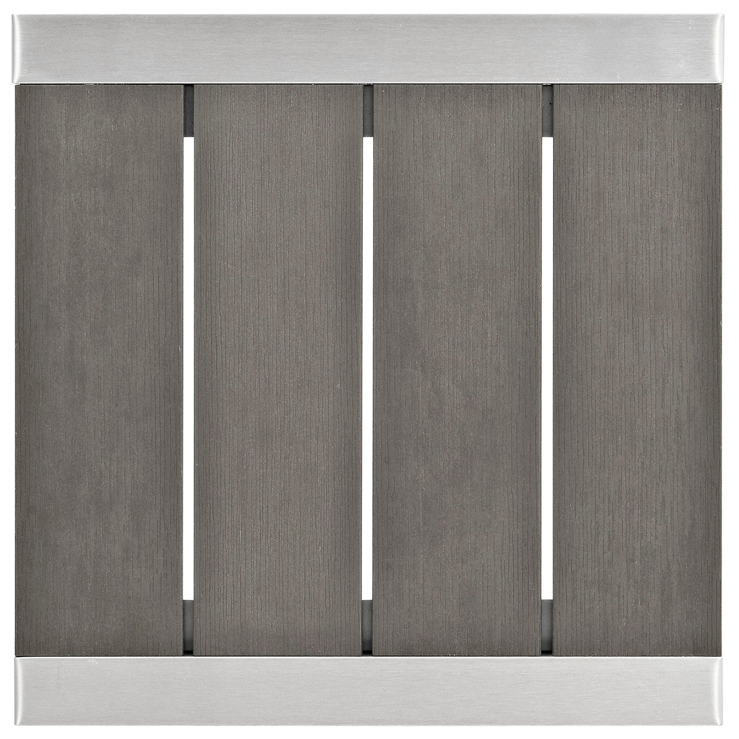 Modway Shore Outdoor Patio Aluminum Side Table - Silver Gray - EEI-2248 | Outdoor Tables | Modishstore - 4