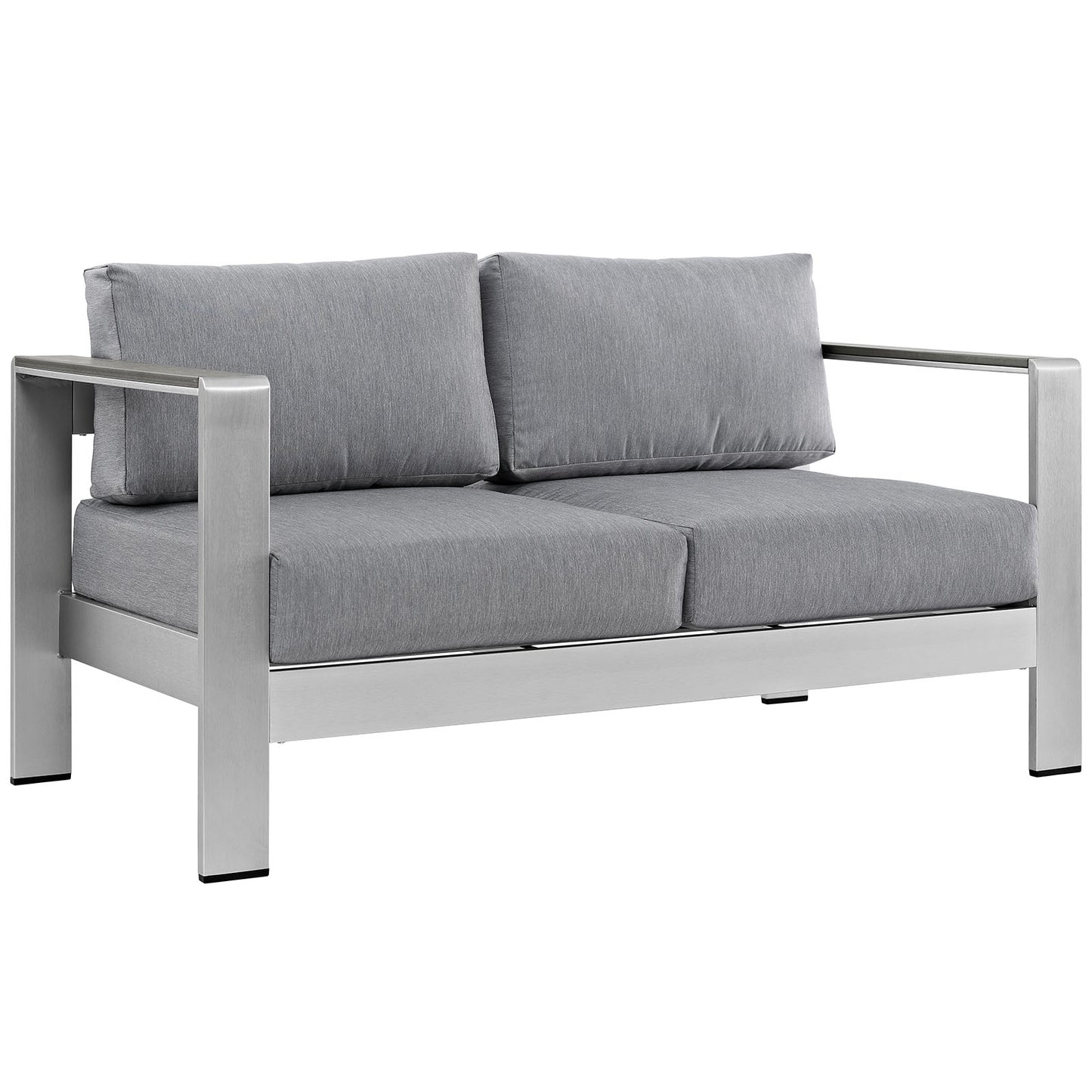 Modway Shore Outdoor Patio Aluminum Loveseat - EEI-2267 | Outdoor Sofas, Loveseats & Sectionals | Modishstore - 3