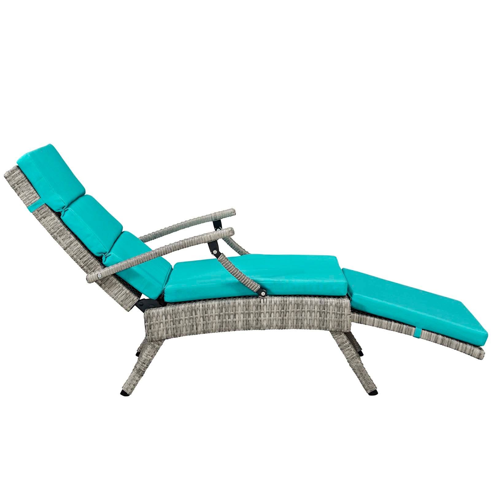 Modway Envisage Chaise Outdoor Patio Wicker Rattan Lounge Chair | Lounge Chairs | Modishstore-30