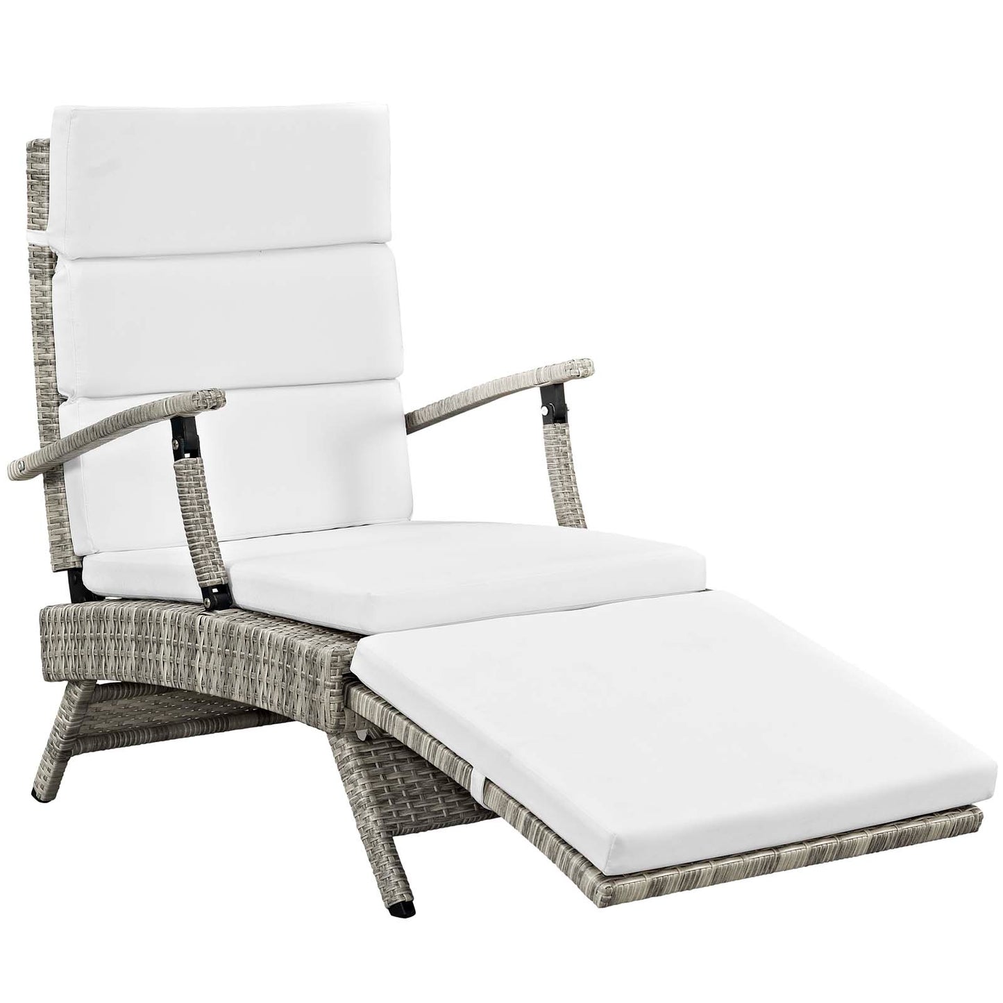 Modway Envisage Chaise Outdoor Patio Wicker Rattan Lounge Chair | Lounge Chairs | Modishstore-11