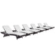 Modway Convene Chaise Outdoor Patio - Set of 6 | Outdoor Recliners & Lounge Chairs | Modishstore-16