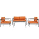 Modway EEI-2568 Shore 6 Piece Outdoor Patio Aluminum Sectional Sofa Set | Outdoor Sofas, Loveseats & Sectionals | Modishstore-25
