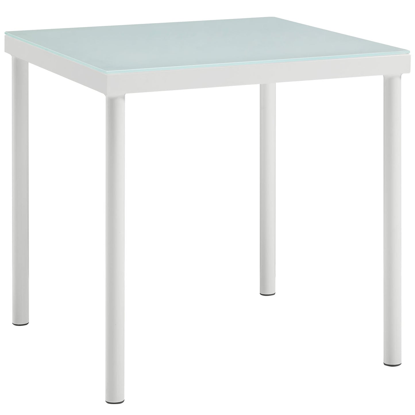 Modway Harmony Outdoor Patio Aluminum Side Table - White - EEI-2604 | Outdoor Tables | Modishstore - 2