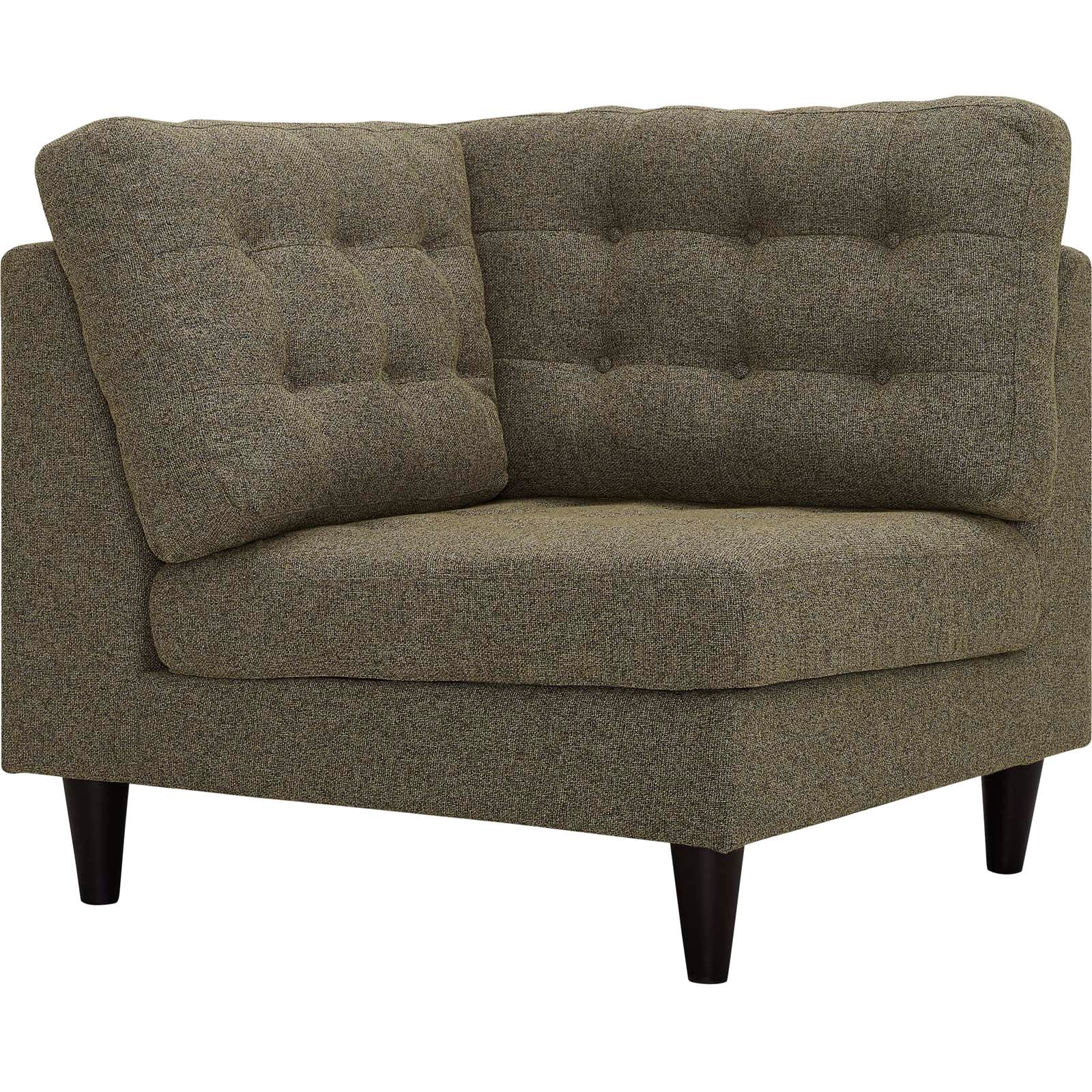 Modway Empress Upholstered Fabric Corner Sofa | Sofas | Modishstore-30