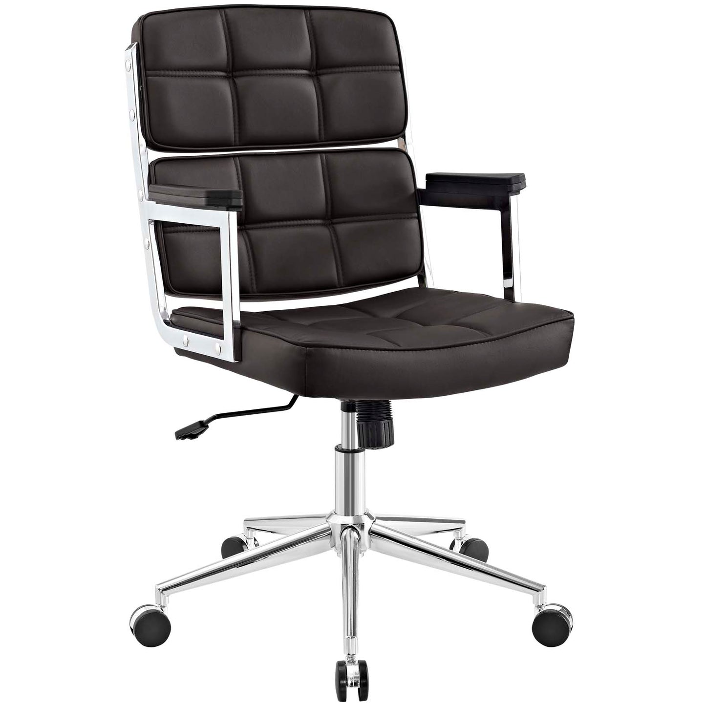Modway Portray Highback Upholstered Vinyl Office Chair - EEI-2685 | Office Chairs | Modishstore - 3