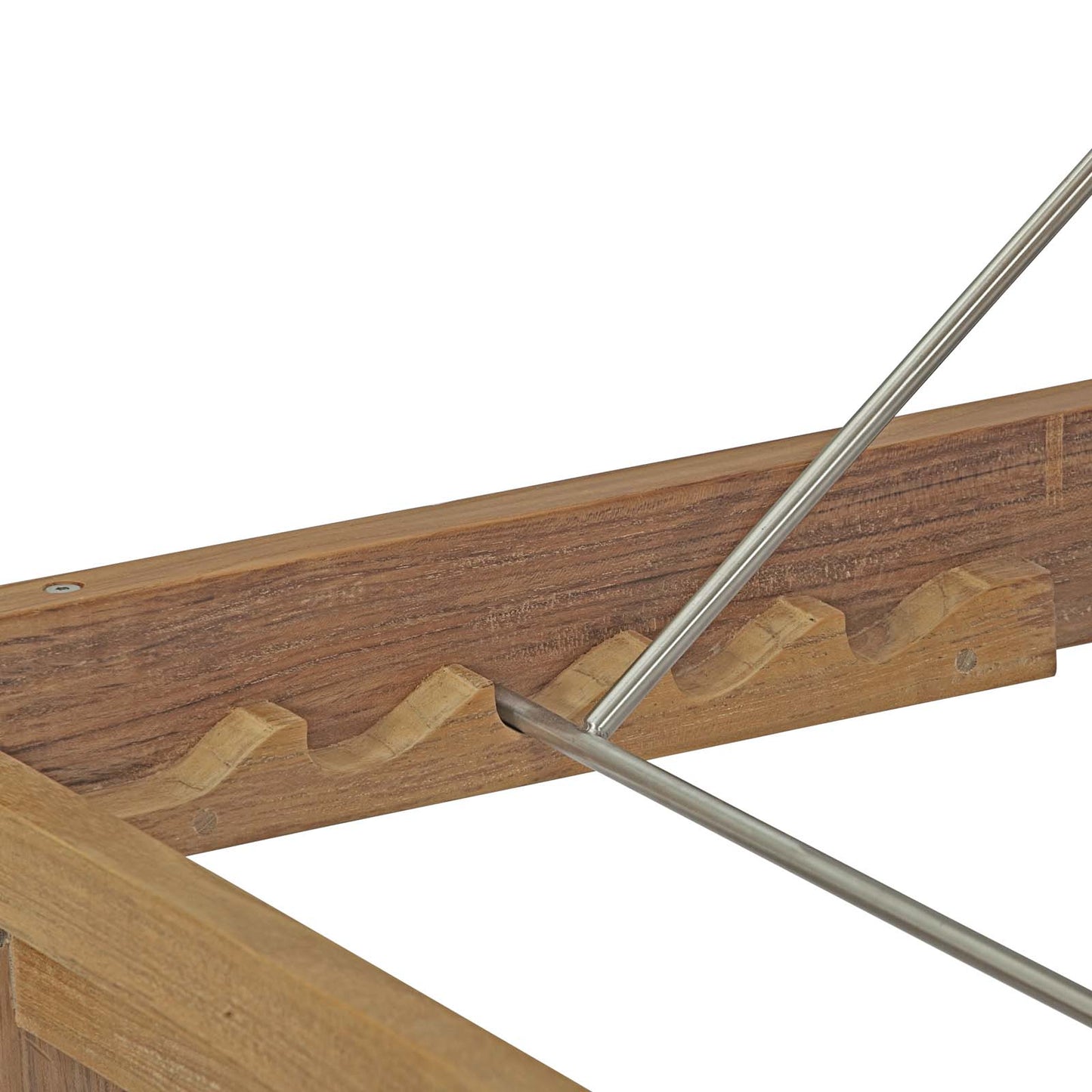 Modway Upland Outdoor Patio Teak Chaise - EEI-2711 | Outdoor Chaise Lounges | Modishstore - 6