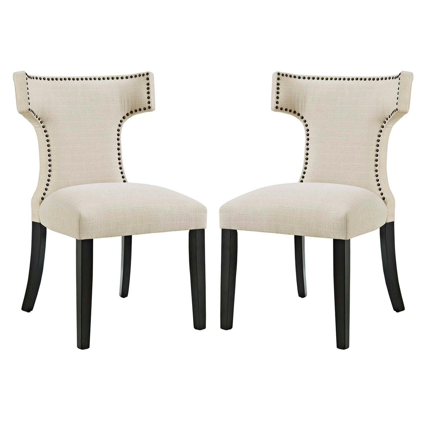 Modway Curve Dining Side Chair Fabric Set of 2 | Dining Chairs | Modishstore-18