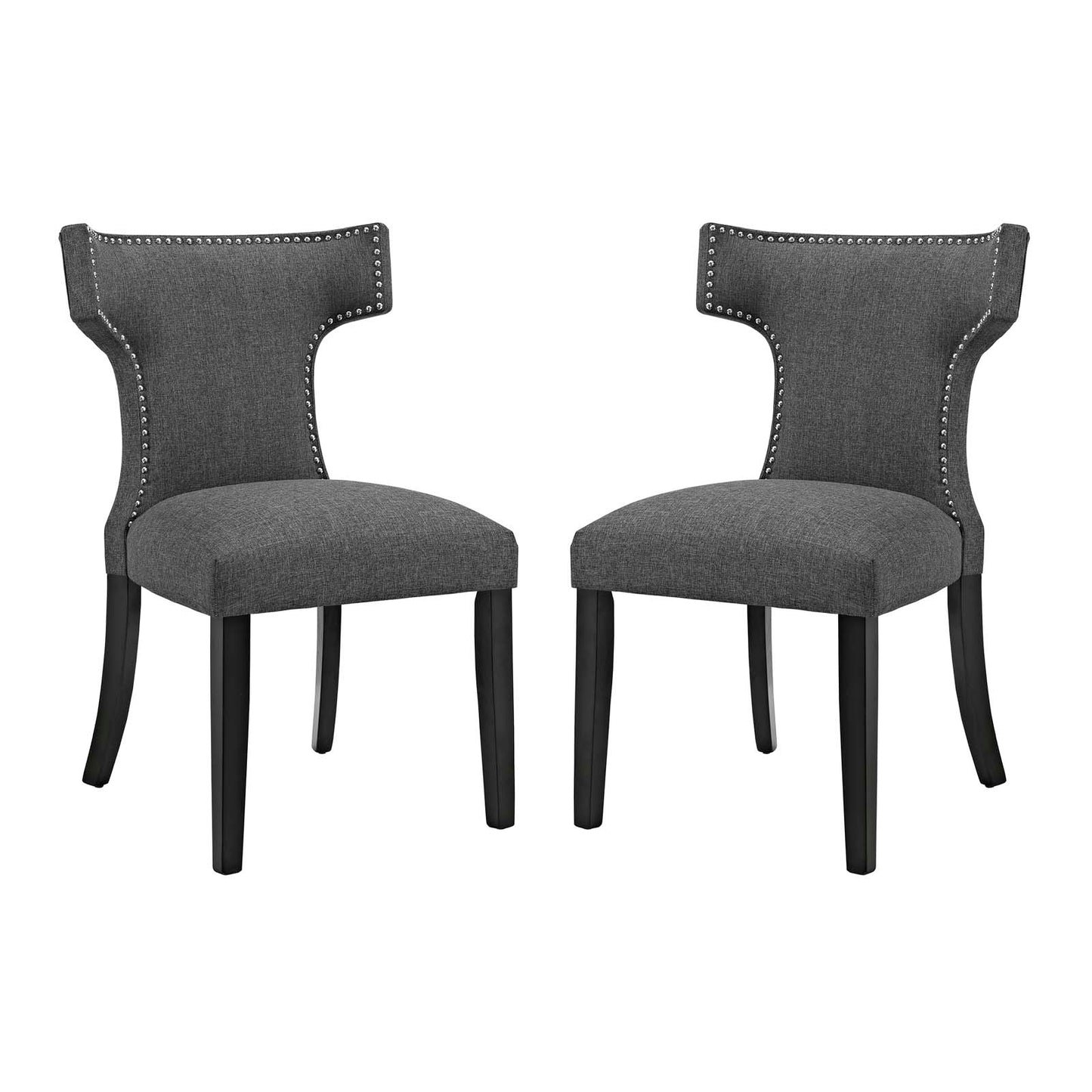 Modway Curve Dining Side Chair Fabric Set of 2 | Dining Chairs | Modishstore-26