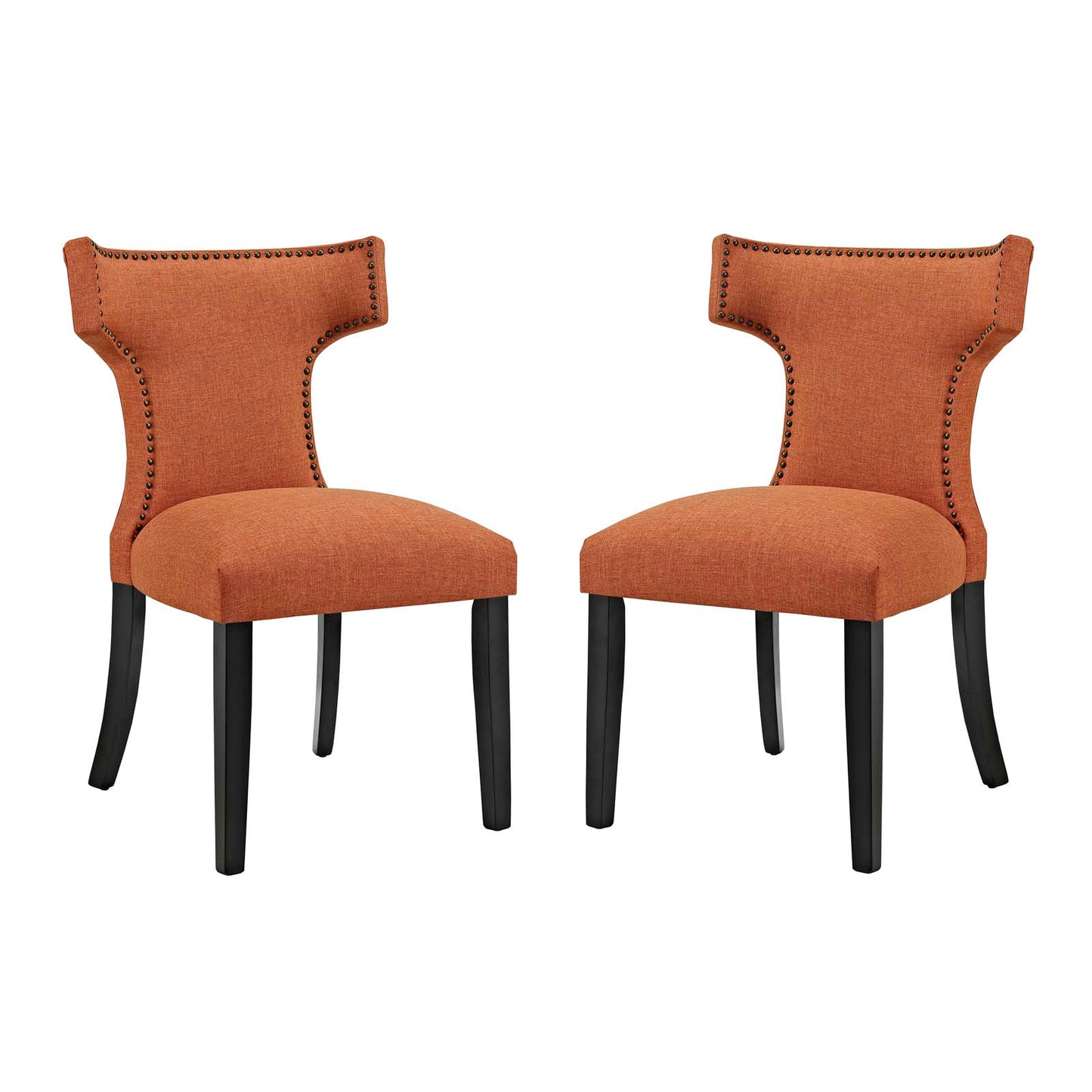 Modway Curve Dining Side Chair Fabric Set of 2 | Dining Chairs | Modishstore-30