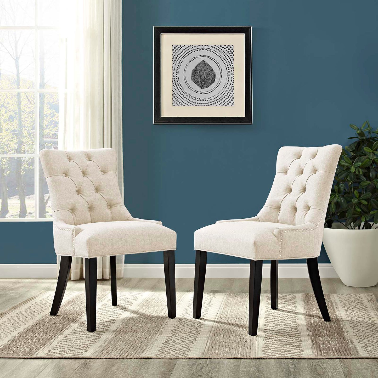 Modway Regent Set of 2 Fabric Dining Side Chair | Dining Chairs | Modishstore-36
