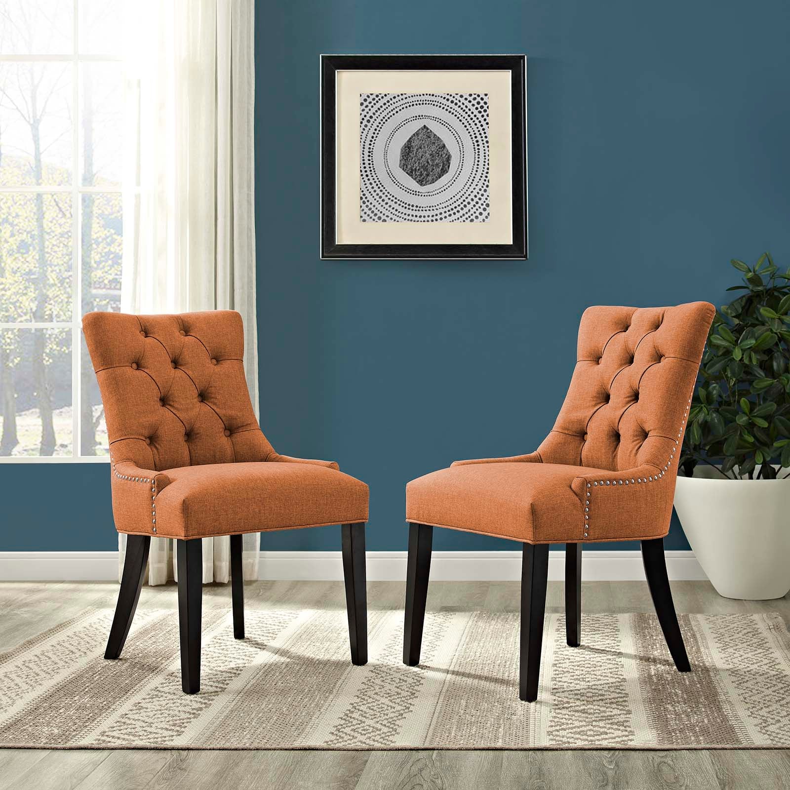 Modway Regent Set of 2 Fabric Dining Side Chair | Dining Chairs | Modishstore-56