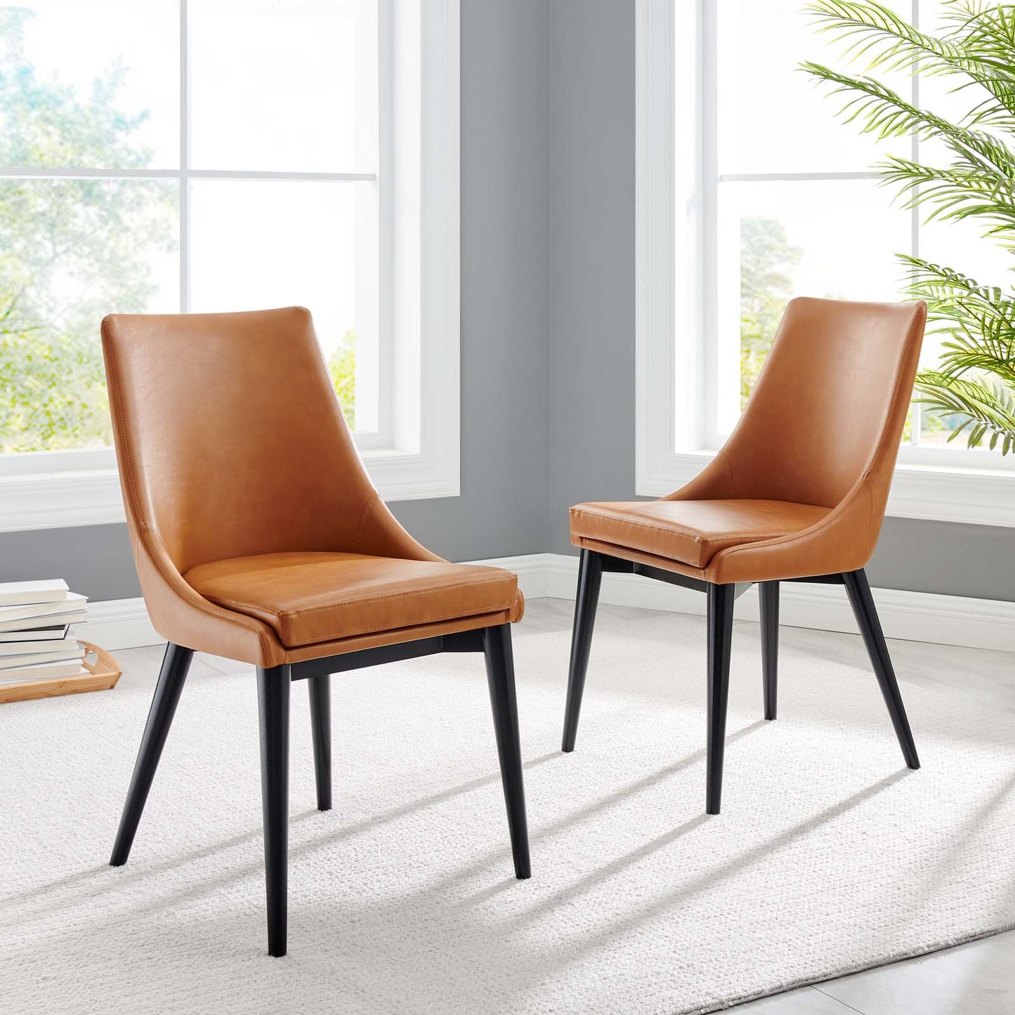 Modway Viscount Set of 2 Vinyl Dining Side Chair - EEI-2744 | Dining Chairs | Modishstore - 31