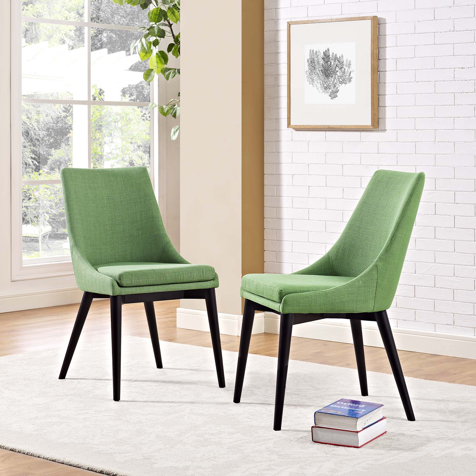 Modway Viscount Set of 2 Fabric Dining Side Chair | Dining Chairs | Modishstore-13