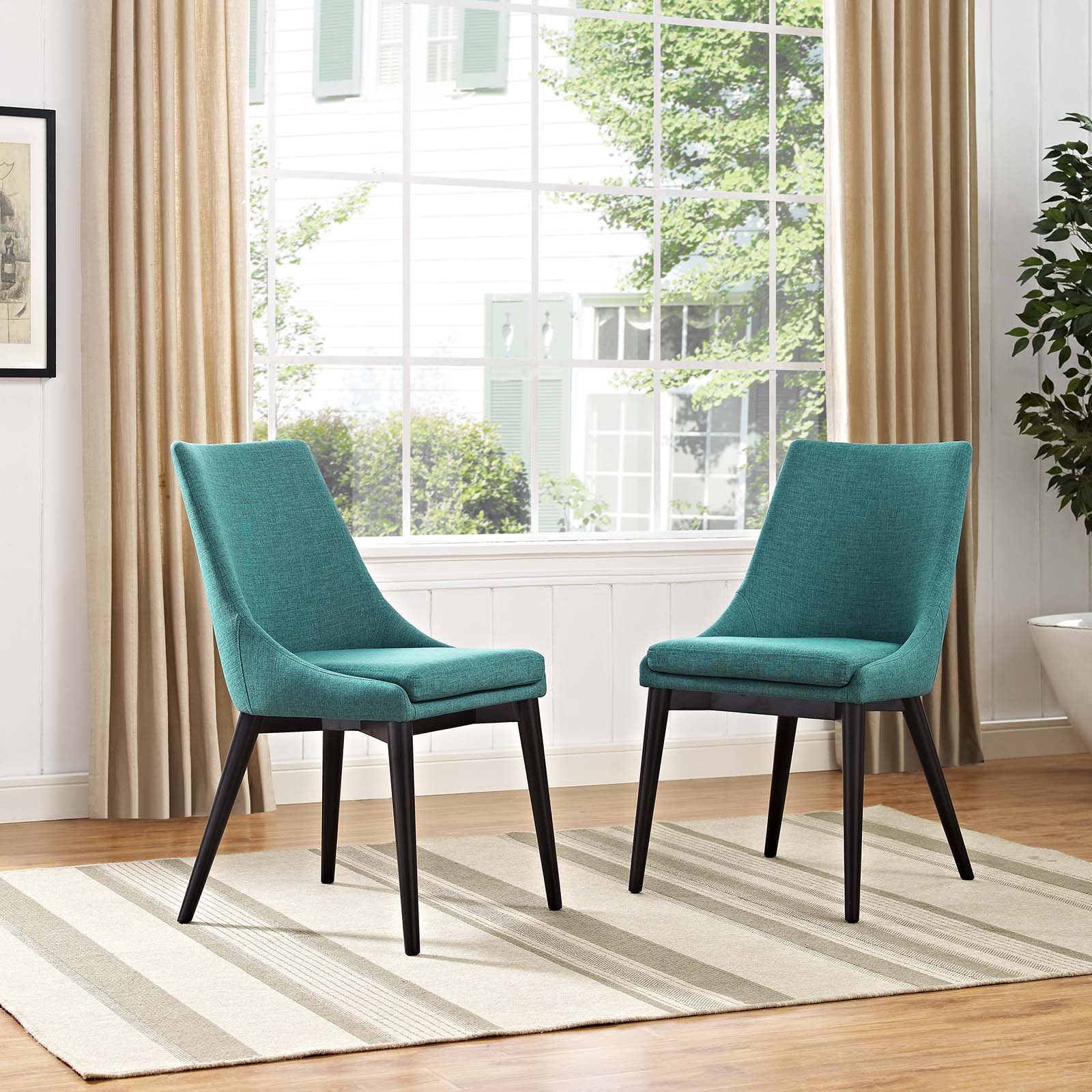 Modway Viscount Set of 2 Fabric Dining Side Chair - EEI-2745 | Dining Chairs | Modishstore-1