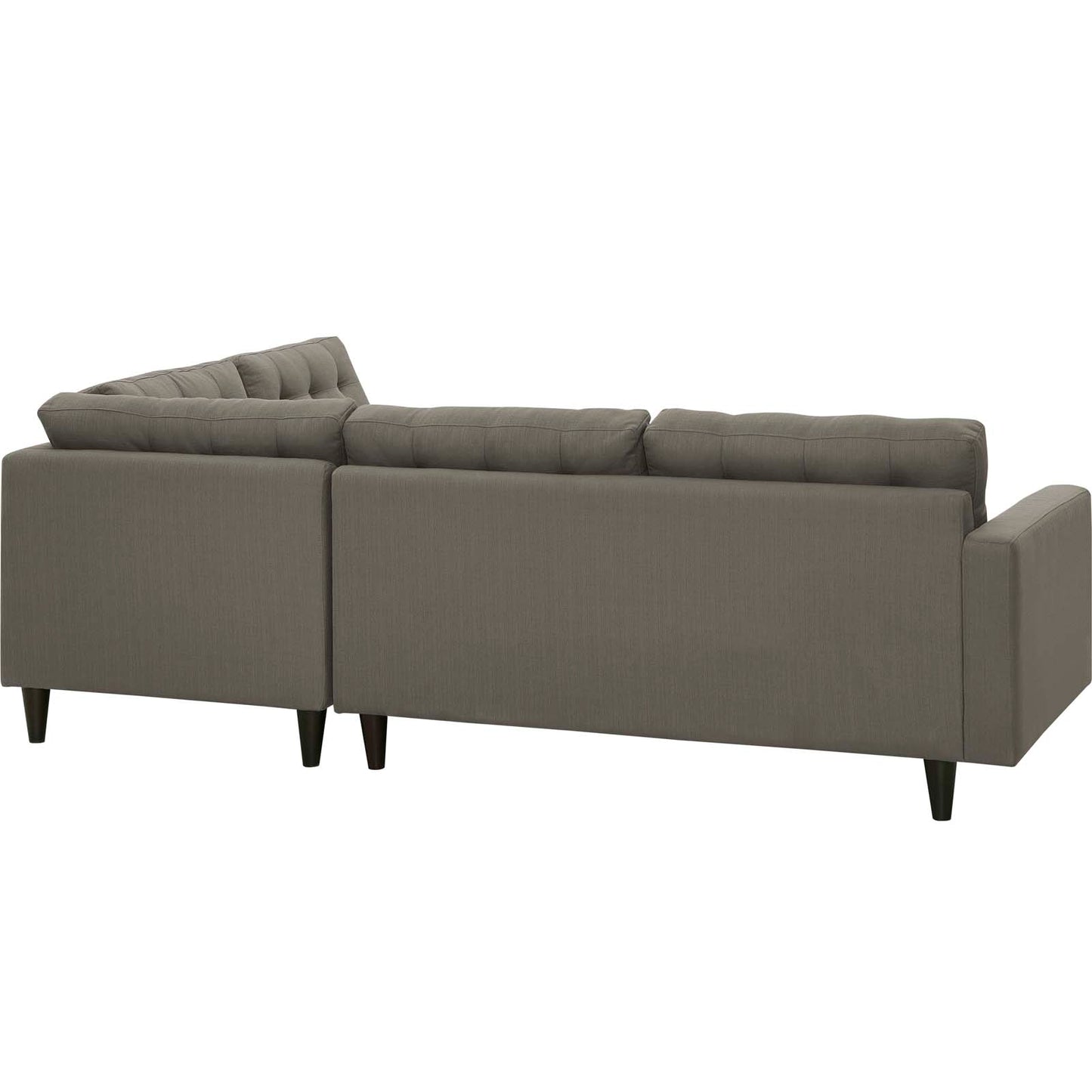 Modway Empress 2 Piece Upholstered Fabric Right Facing Bumper Sectional - EEI-2797 | Sofa Set | Modishstore - 25