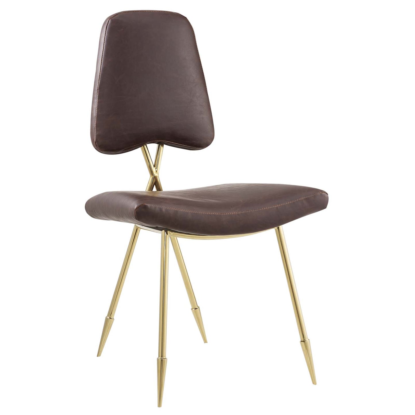 Modway Ponder Antique Faux Leather Dining Side Chair - EEI-2812 | Dining Chairs | Modishstore - 5