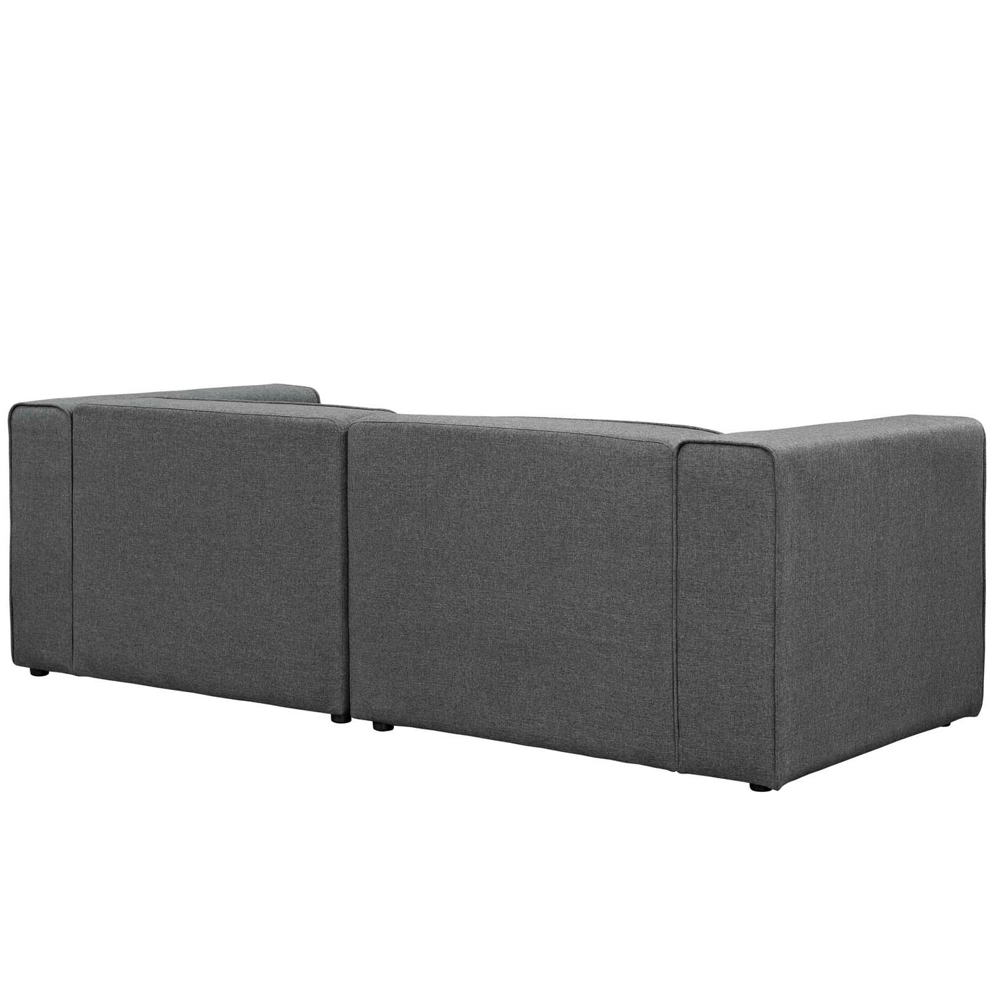 Modway Mingle 2 Piece Upholstered Fabric Sectional Sofa Set | Sofas | Modishstore-14