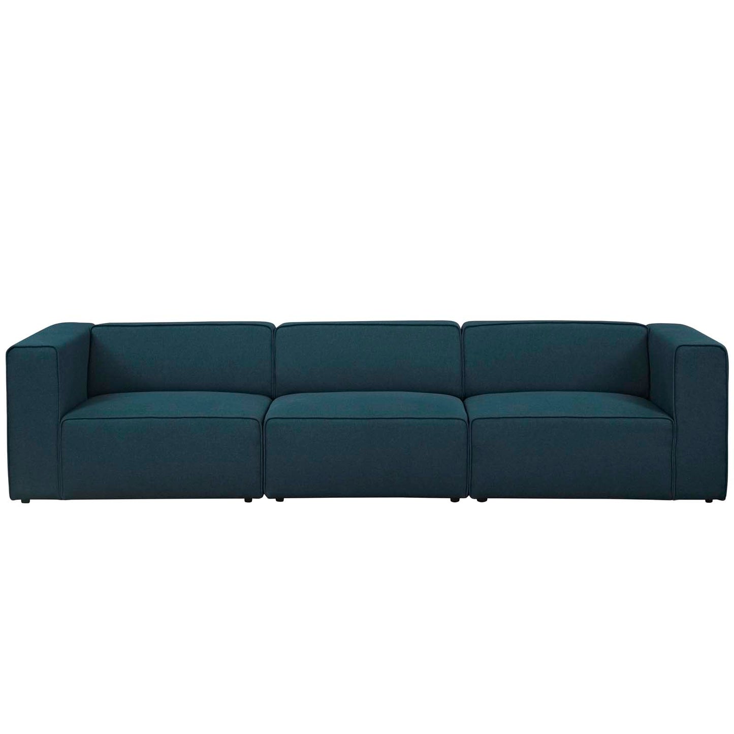 Modway Mingle 3 Piece Upholstered Fabric Sectional Sofa Set | Sofas | Modishstore-5